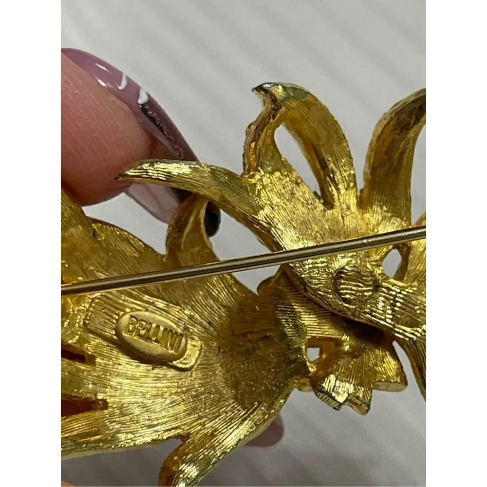 Bellini Faux Pearl Brooch Estate